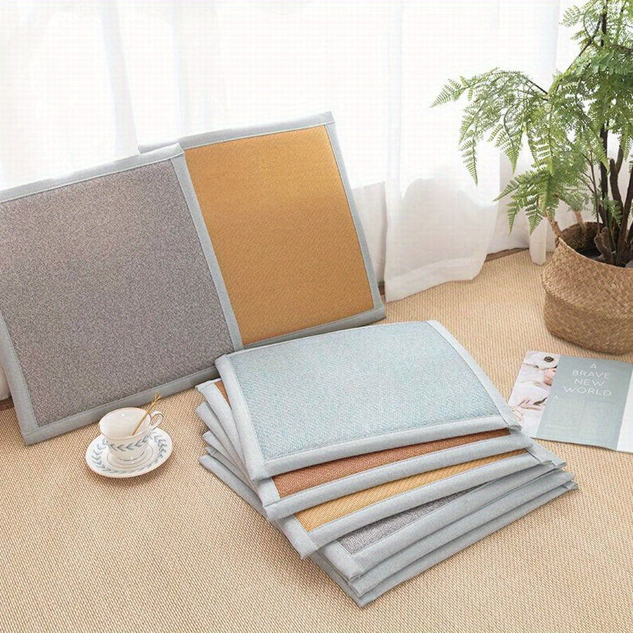 1pc Washable Non-Slip Chair Cushion for Office and Home - Comfortable Polyester & Elastane Blend, Perfect for Dining Room and Living Room Chairs