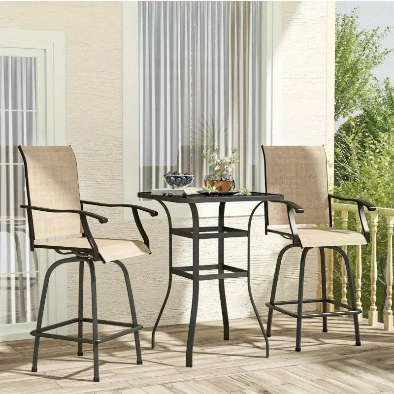 Outdoor High Bar Stool (Set of 2)