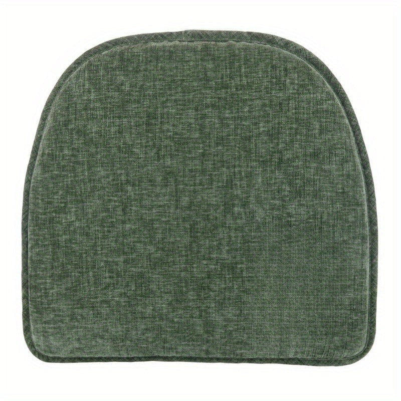 Non Slip 15" x 16" Green Chair Cushion