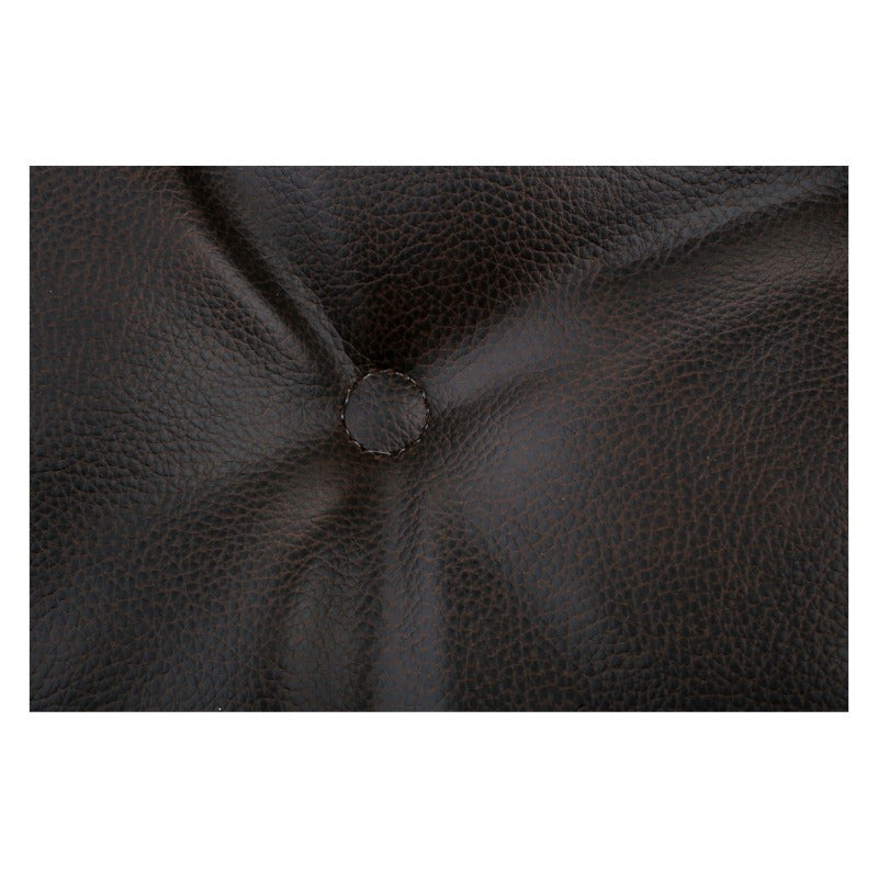 Non Slip 15" x 16" Faux Leather Dark Brown Chair Cushion