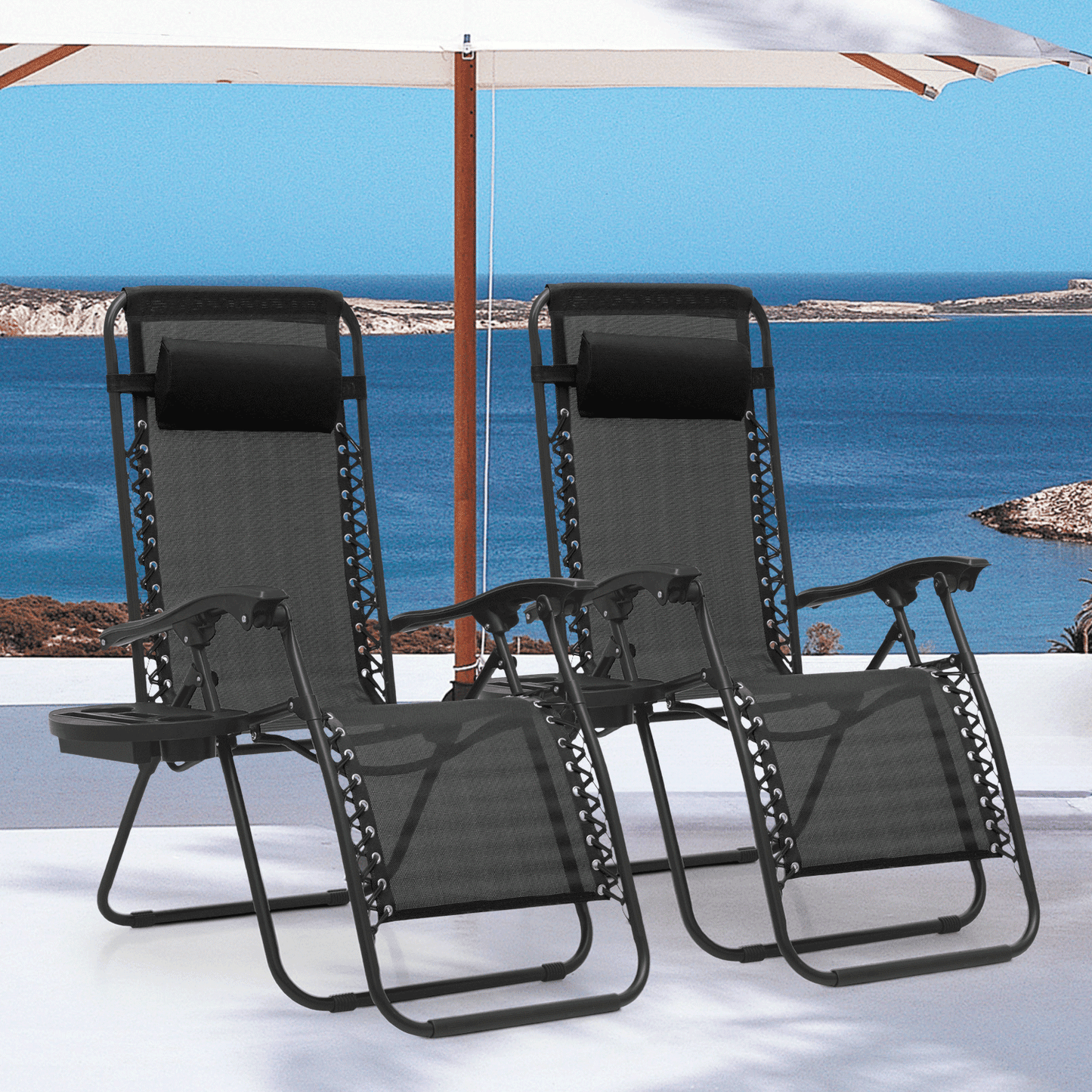 Zero Gravity Chair Outdoor Folding Patio Lounge Chair for Outside Reclining Lawn Chair Recliner Beach Chair for Adults