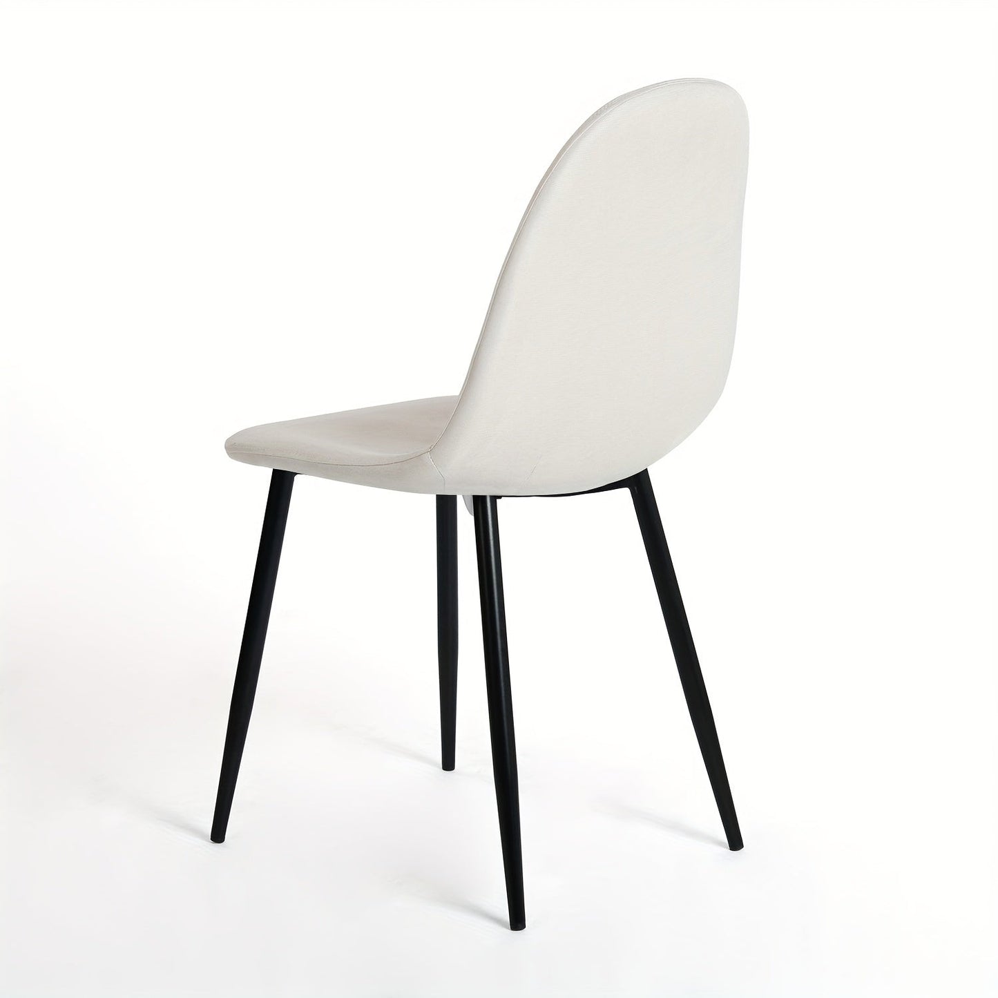 Modern Dining Chairs Set of 4 - Upholstered Side Chairs with Elegant Metal Legs