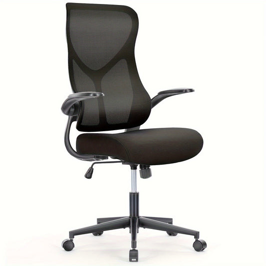 Ergonomic Office Chair - Executive High Back Computer Chair, Height Adjustable Mesh Home Desk Chair with Lumbar Support, Gray