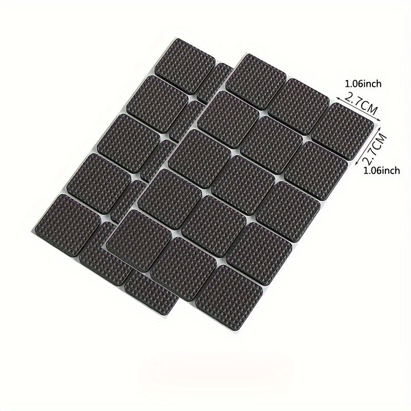 12/30pcs Furniture Feet Pads - Non-Slip Self Adhesive Floor Protectors for Furniture Legs - Premium Rubber Feet Cups with Strong Grip and Scratch Protection