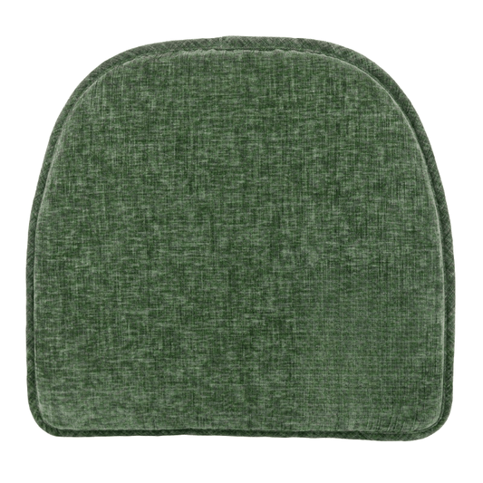 Non Slip 15" x 16" Green Chair Cushion